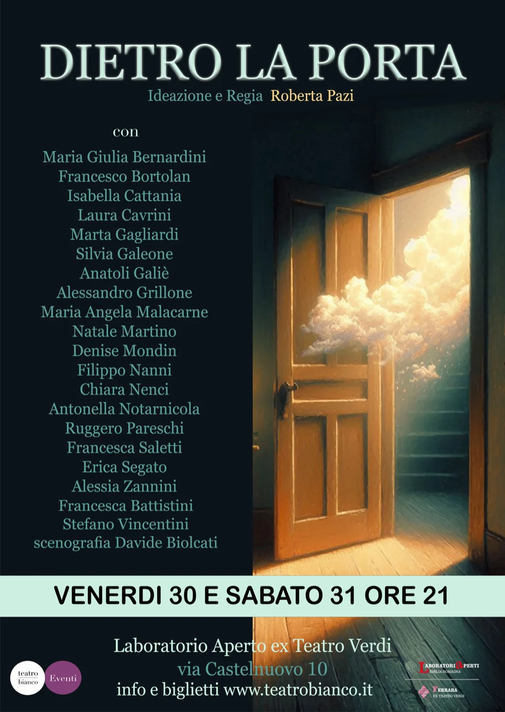 Dietro la porta - a teatro venerdì 30 e sabato 31 maggio